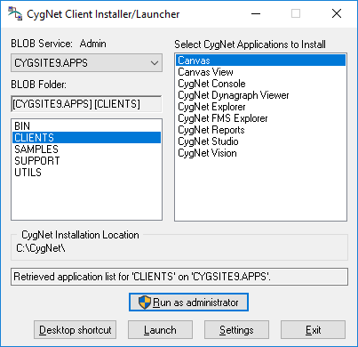 CygNet Client Installer